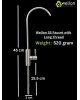 WELLON Imported SS Faucet Tap with Long Thread for Undersink for All Ro Water purifiers, Stainless Steel Kitchen Sink Faucet Tap with Chrome Finish for RO Drinking Water Filter